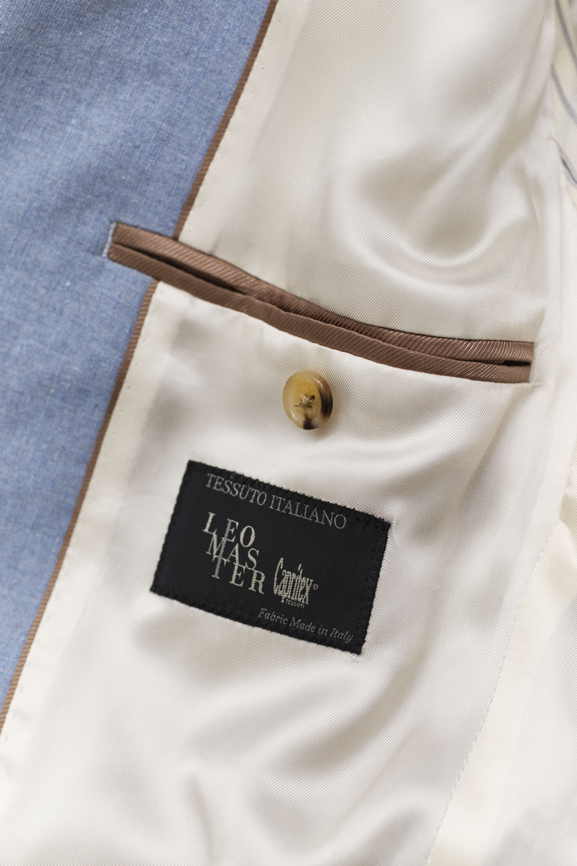 Chaqueta de traje de mezcla de lino