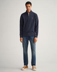 Sudadera con media cremallera Waffle