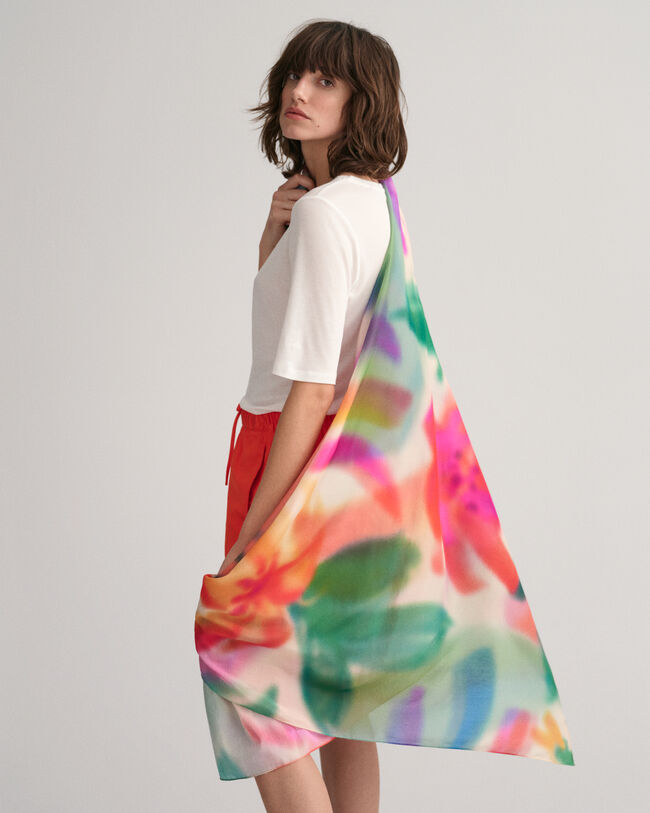 Pareo de seda y algodón