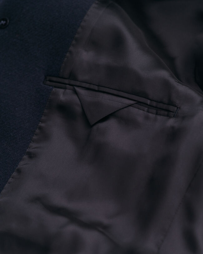 Sobretodo de lana clásico Tailored Fit