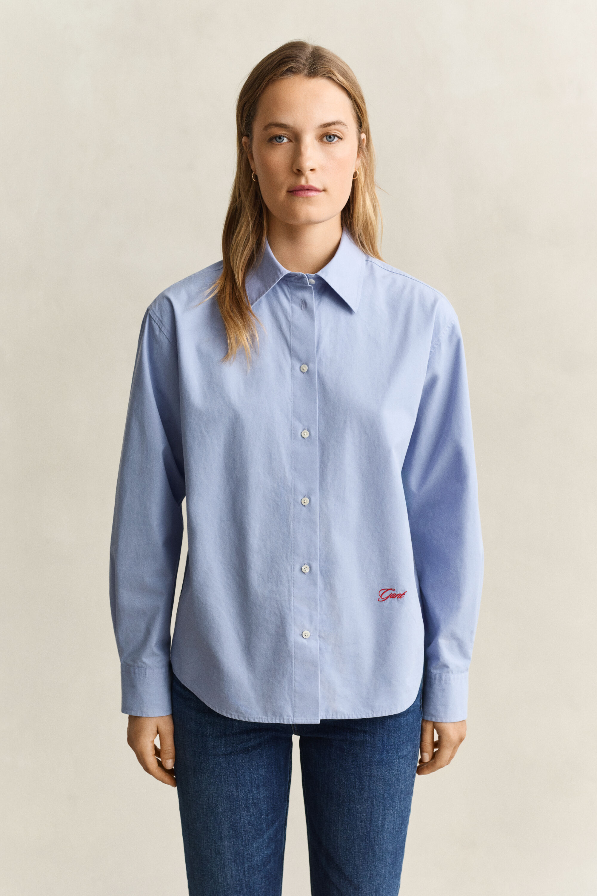 Camisa Relaxed Fit de popelina