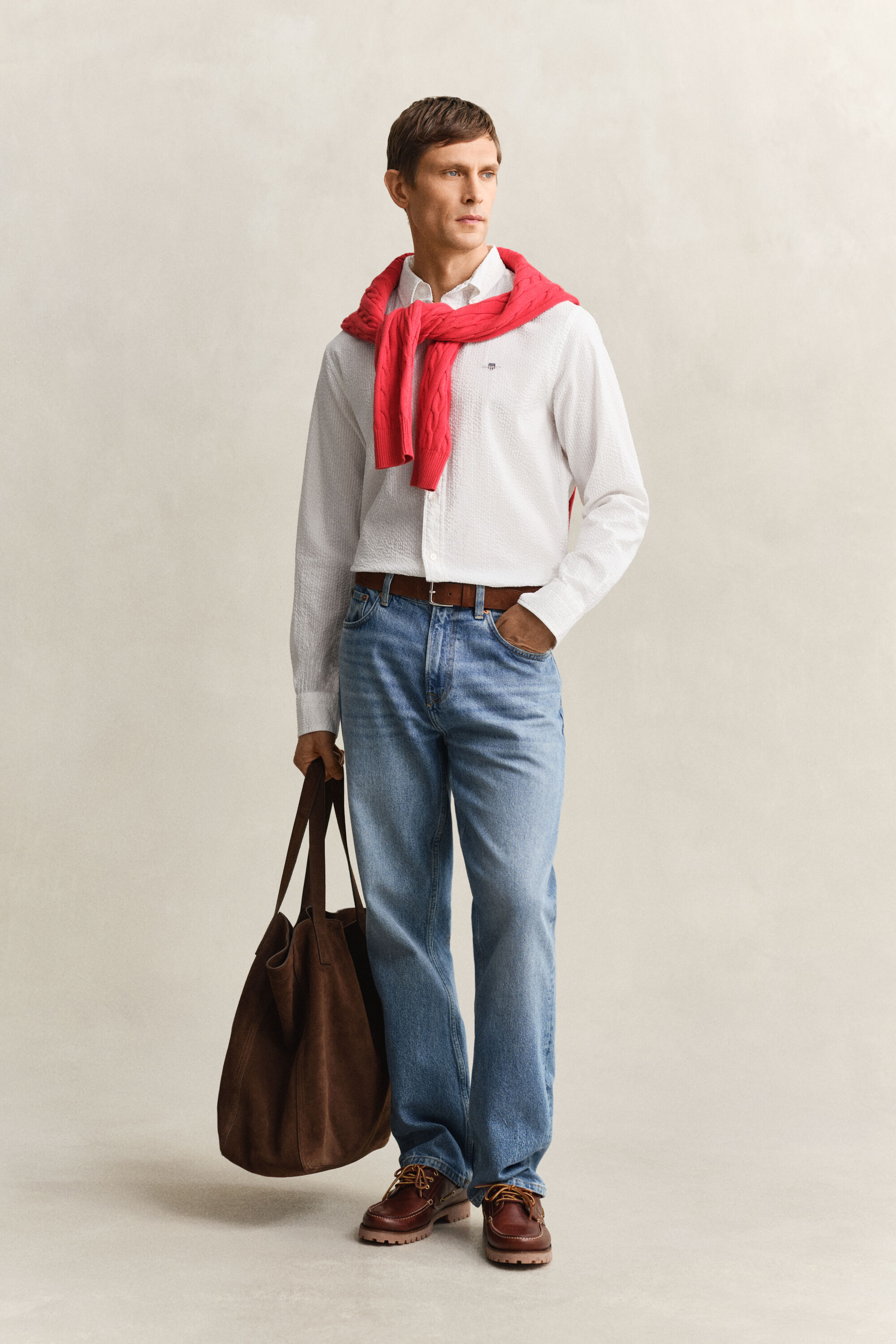 Camisa Regular Fit Seersucker