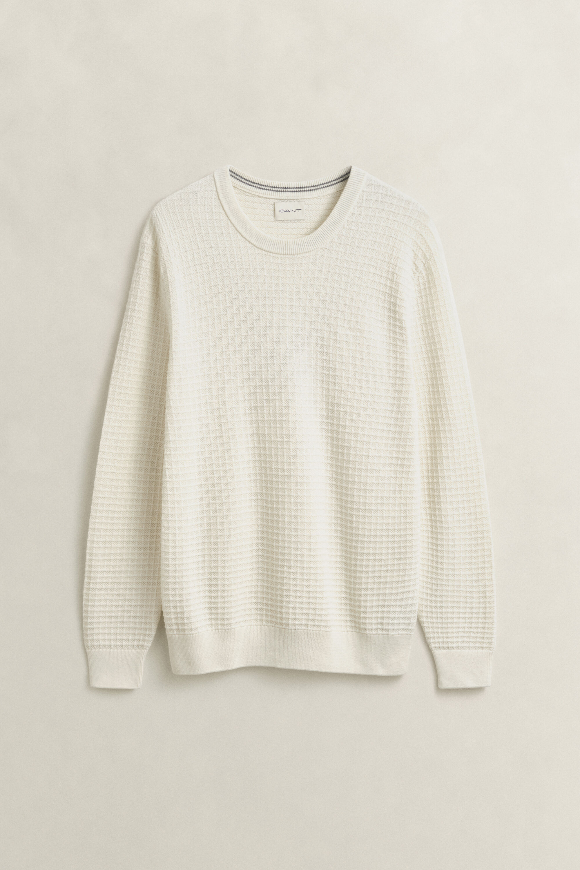 Jersey de cuello redondo con textura