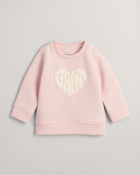 Sudadera de cuello redondo Heart Graphic Baby