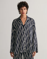 Camisa de pijama Relaxed Fit Chain Print