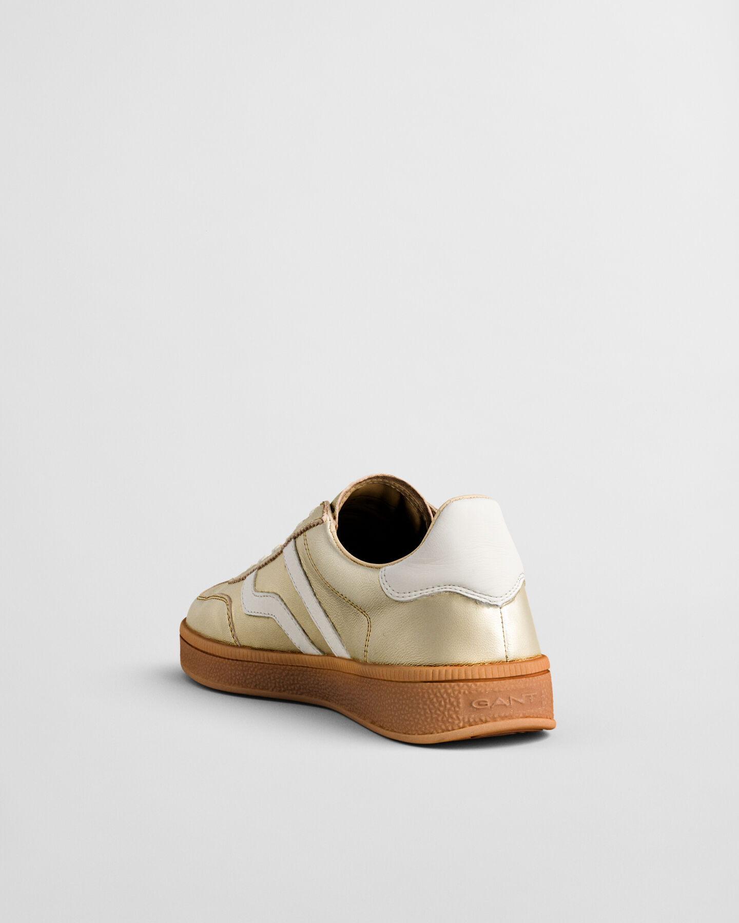 Zapatillas Cuzima de piel metalizada