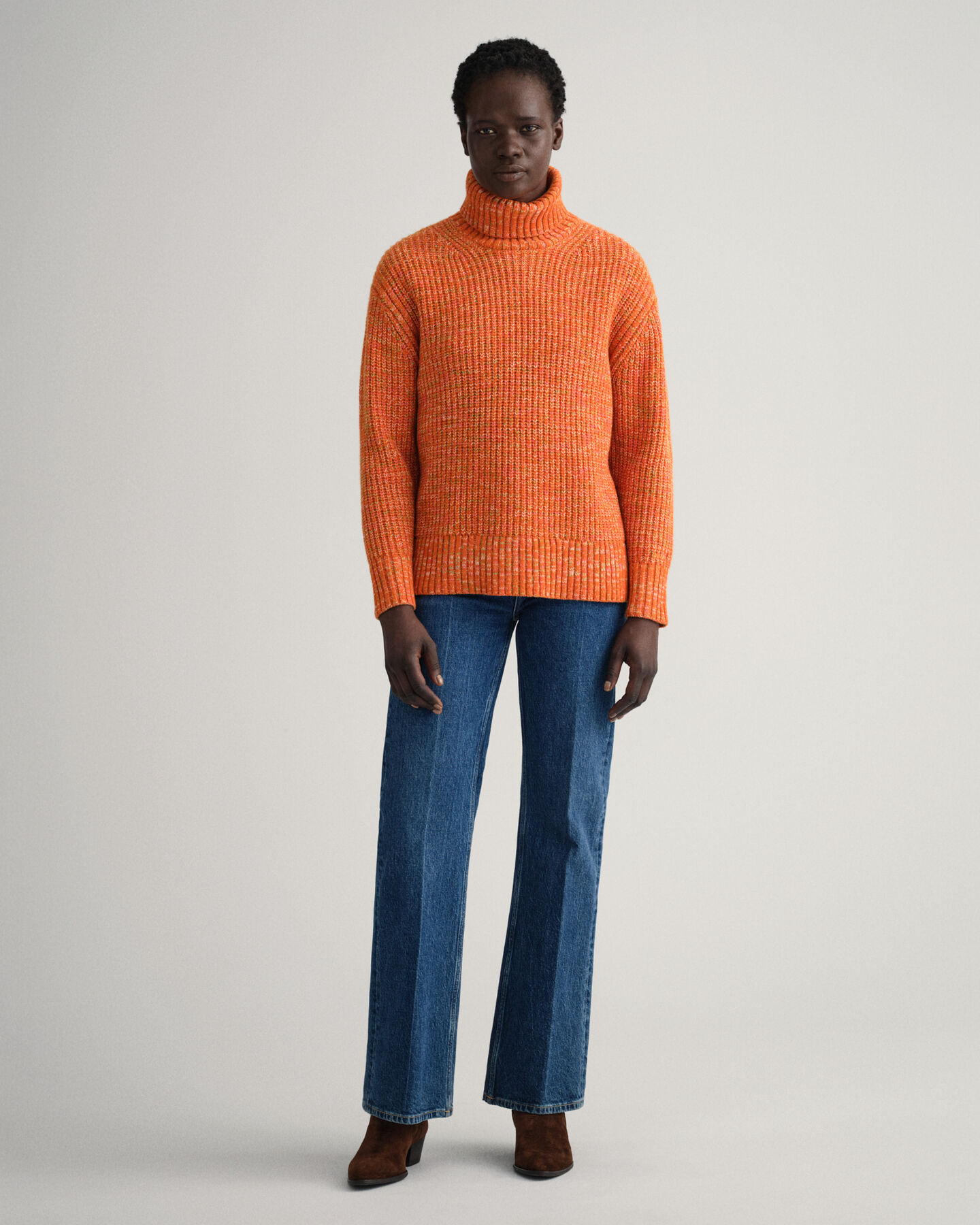 Jersey multicolor con cuello vuelto