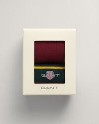 Caja de regalo con dos pares de calcetines a rayas