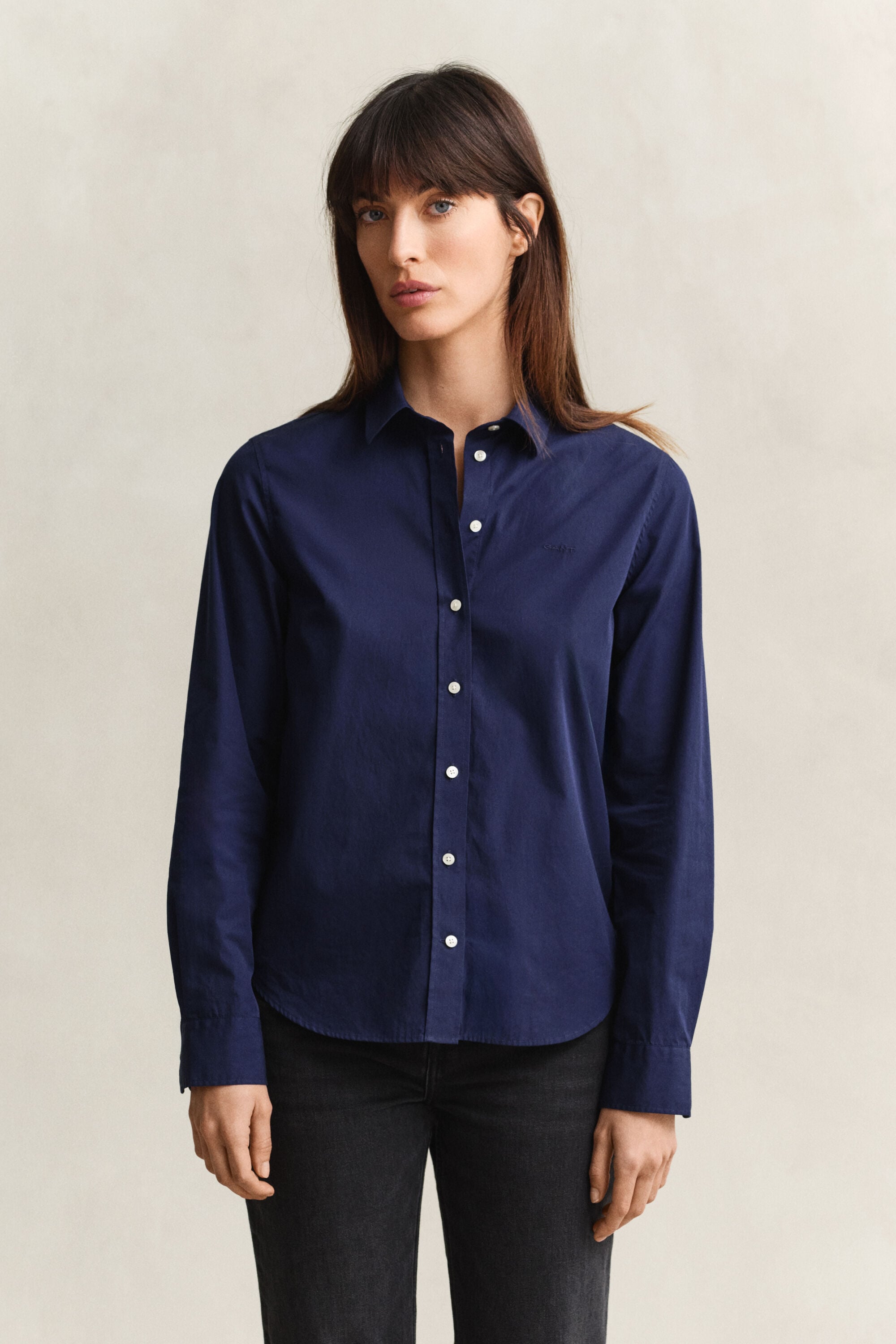 Camisa de popelina Regular Fit clásica