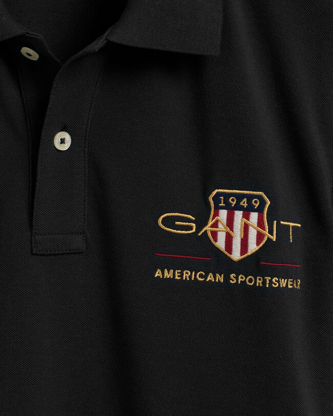 Polo de piqu&eacute; Archive Shield