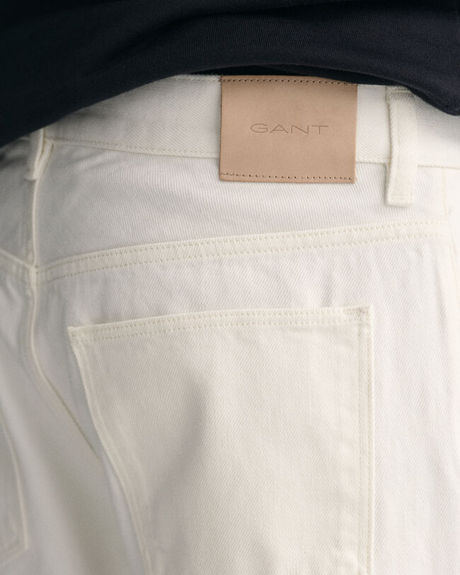 Vaqueros rectos blancos