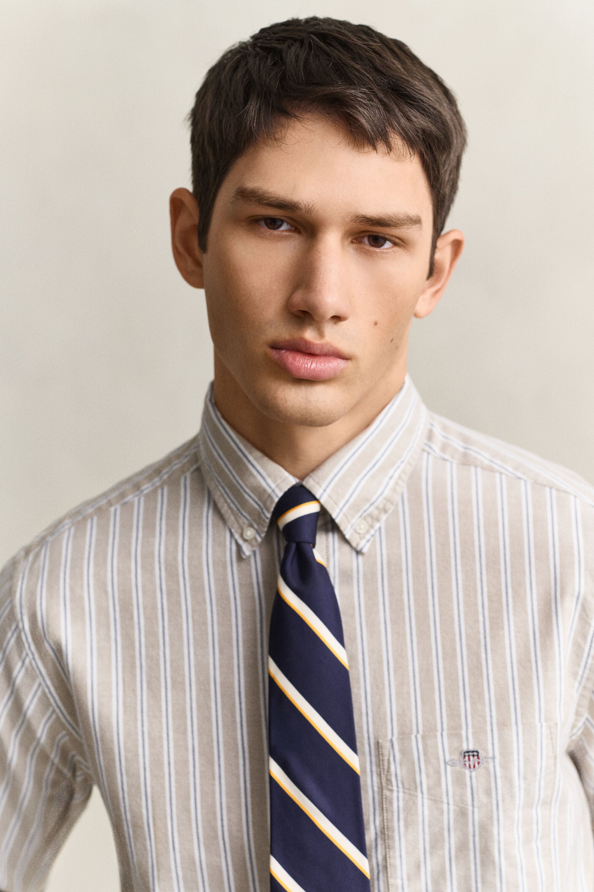 Camisa Oxford clásica a rayas