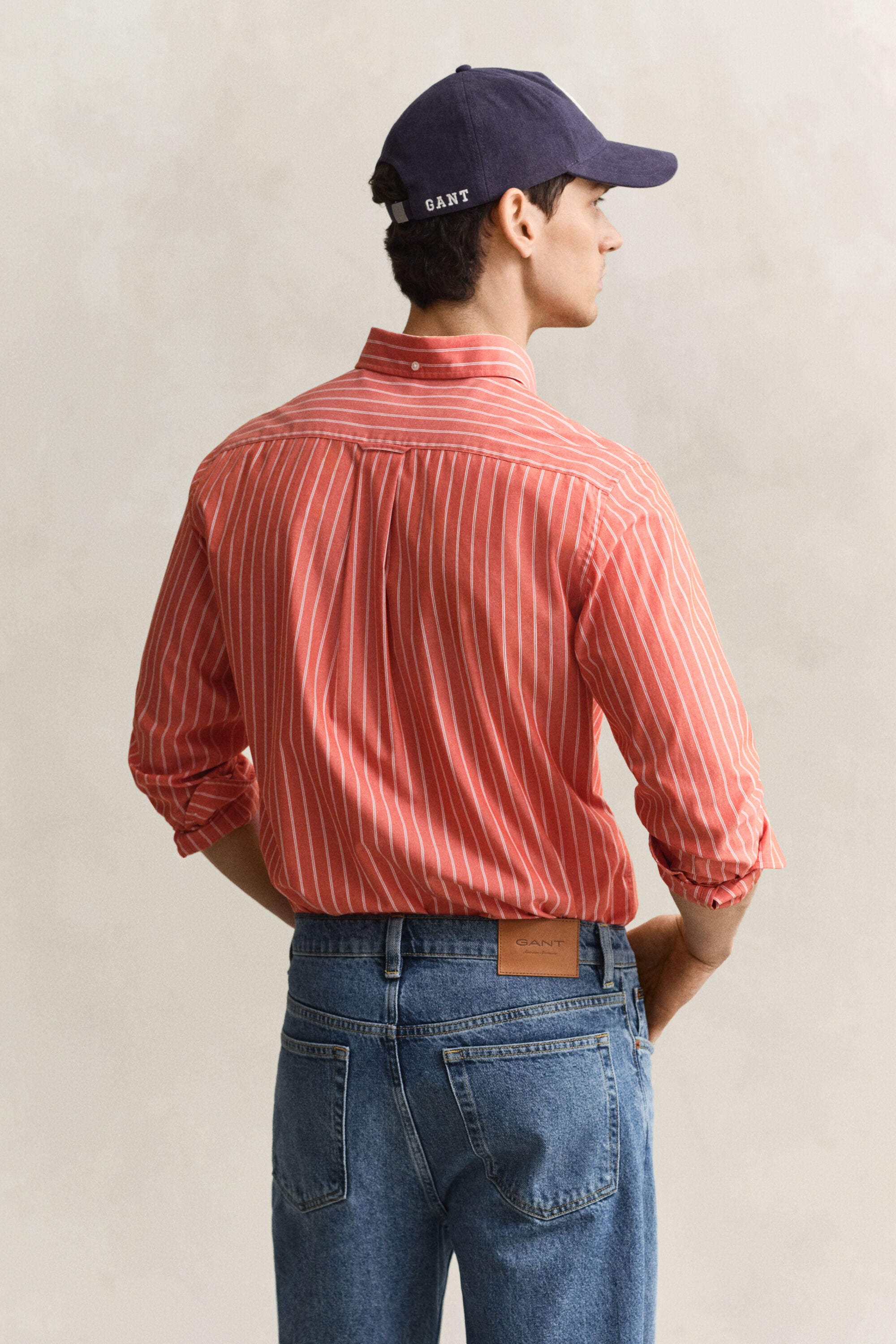 Camisa clásica de popelina a rayas