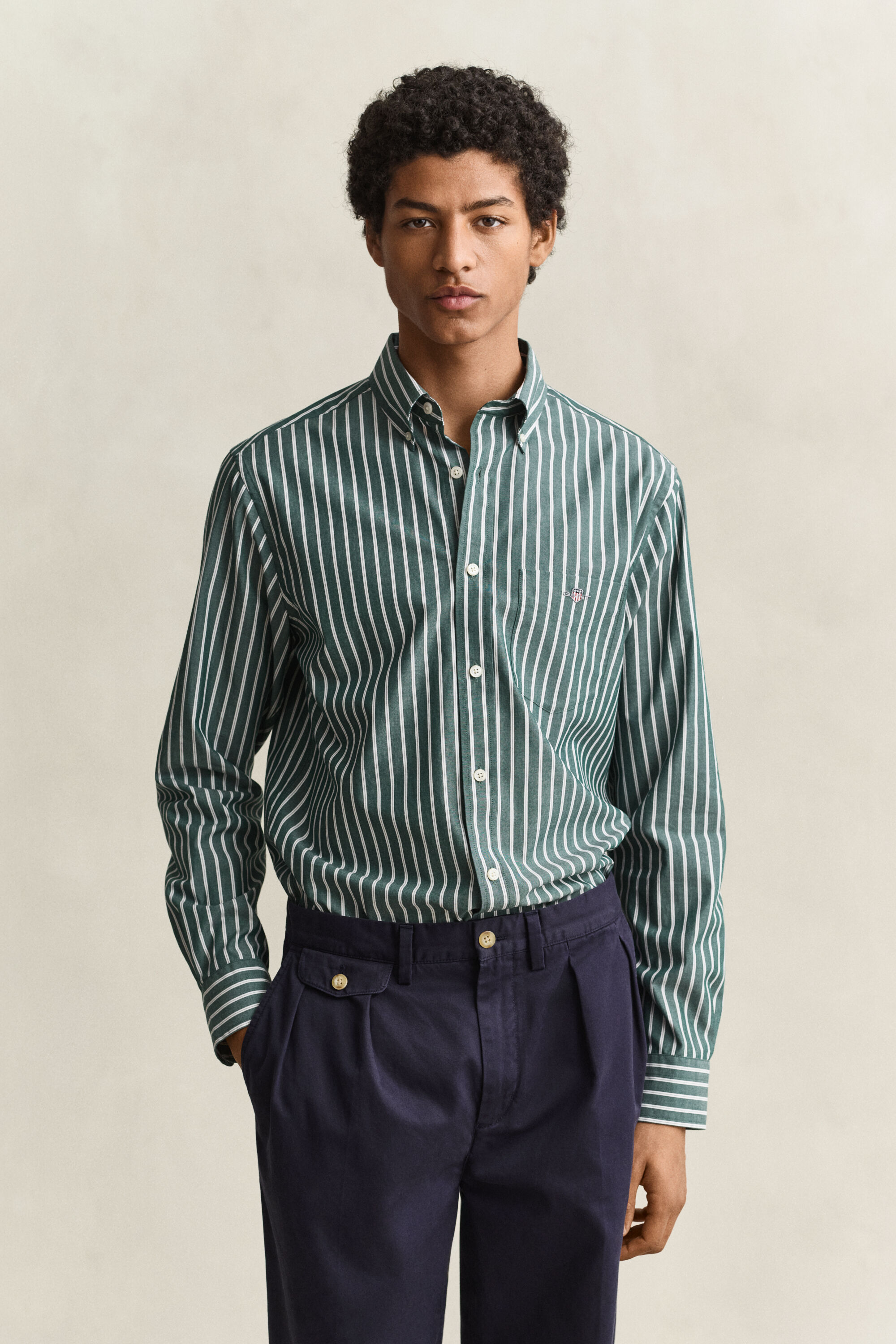 Camisa de popelina a rayas
