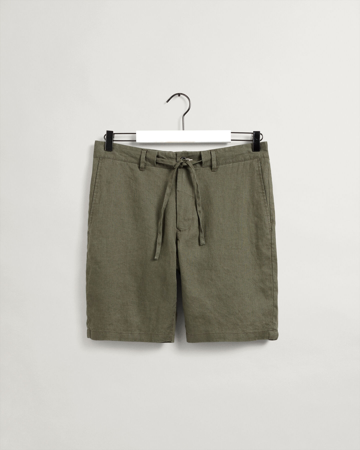 Pantalones cortos Relaxed Fit de lino con cord&oacute;n ajustable