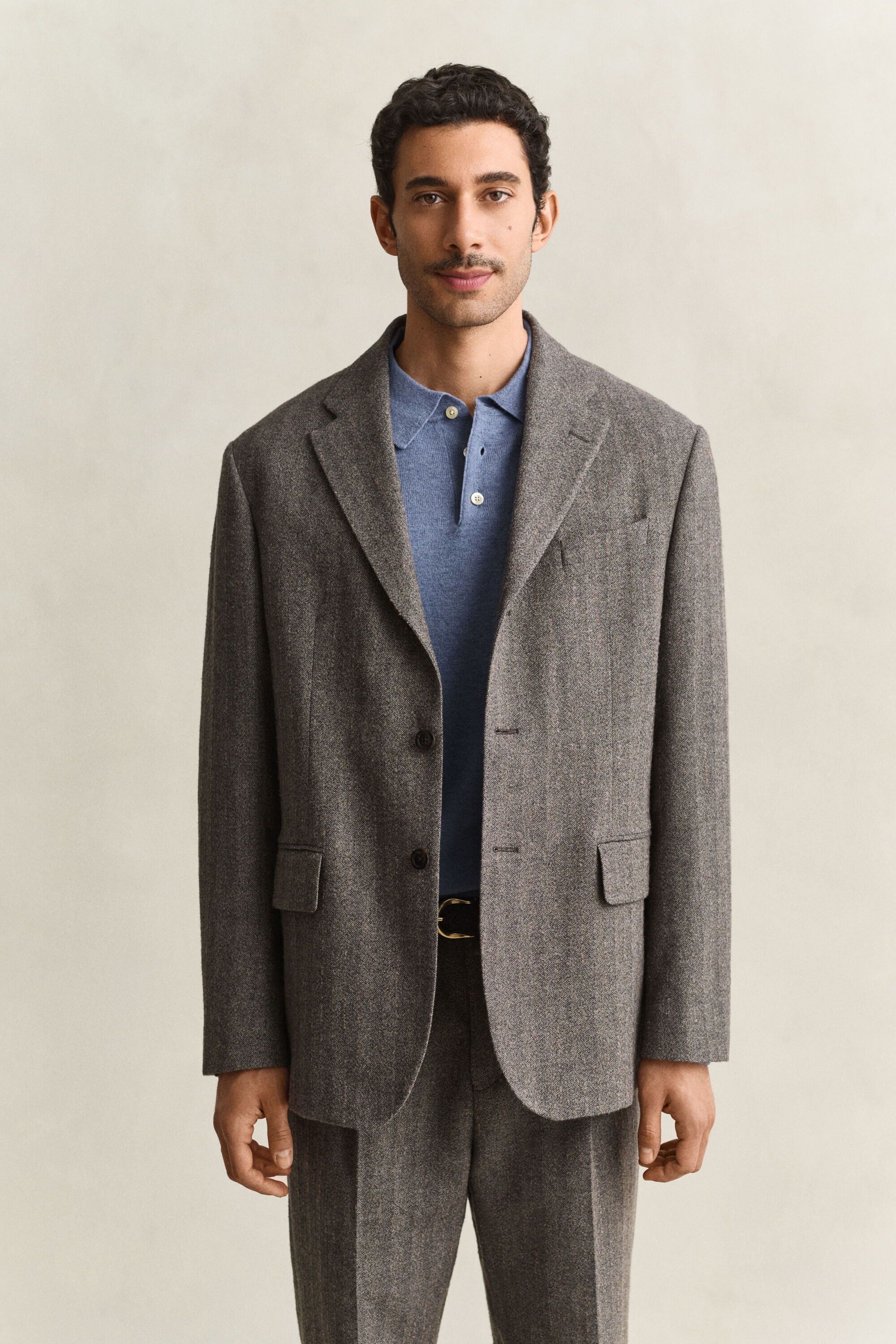 Chaqueta de traje de raya diplomática