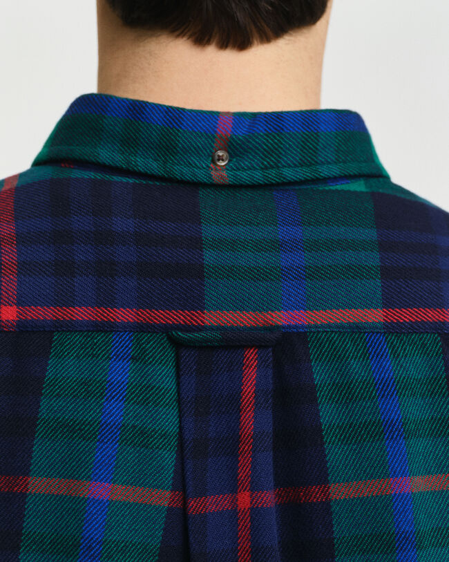 Camisa Regular Fit de sarga a cuadros