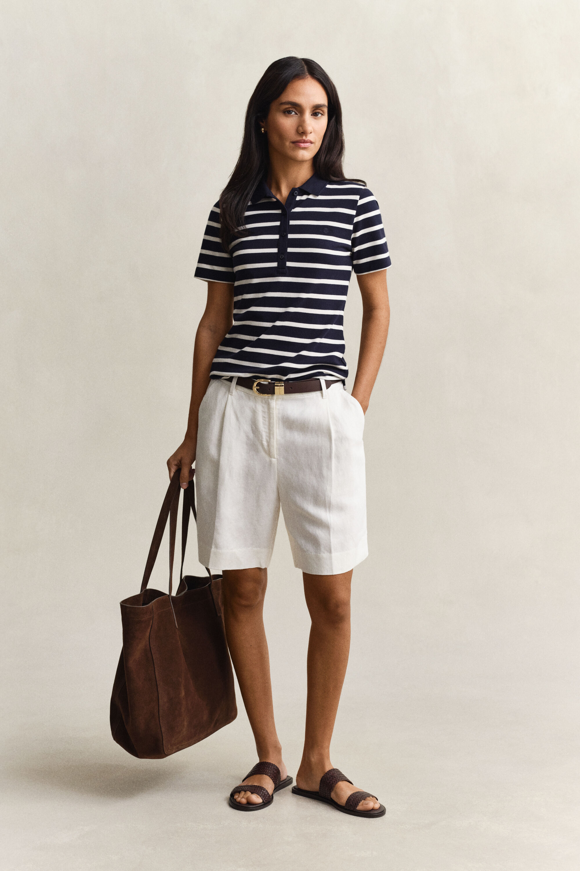 Polo de piqué a rayas