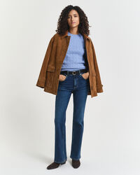 Jersey de punto de ochos en algodón elástico