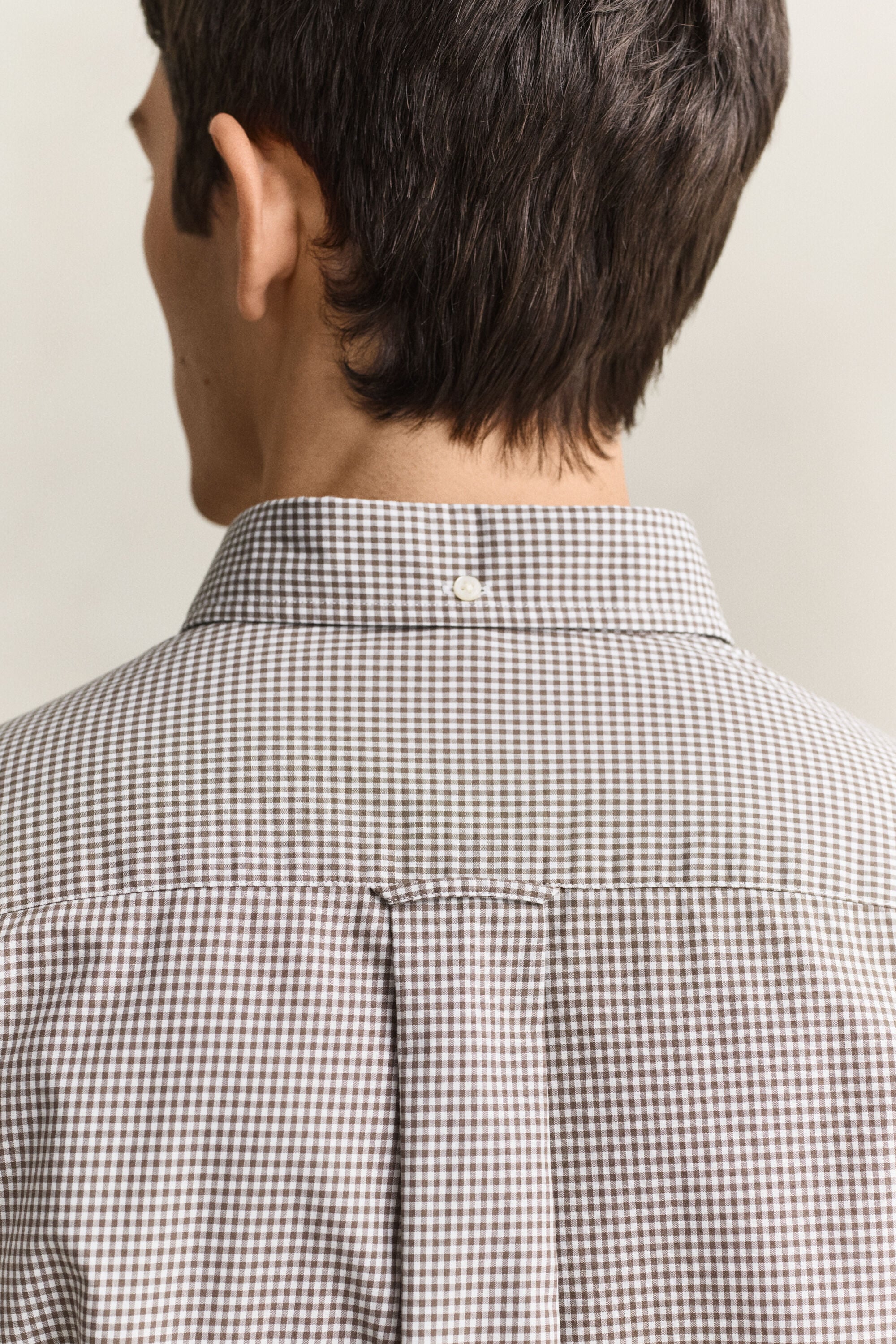 Camisa clásica de popelina de cuadros Vichy