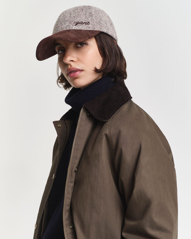 Gorra de lana con textura