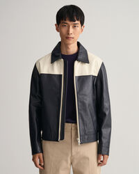 Cazadora corta de piel