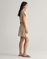 Vestido en mezcla de lino