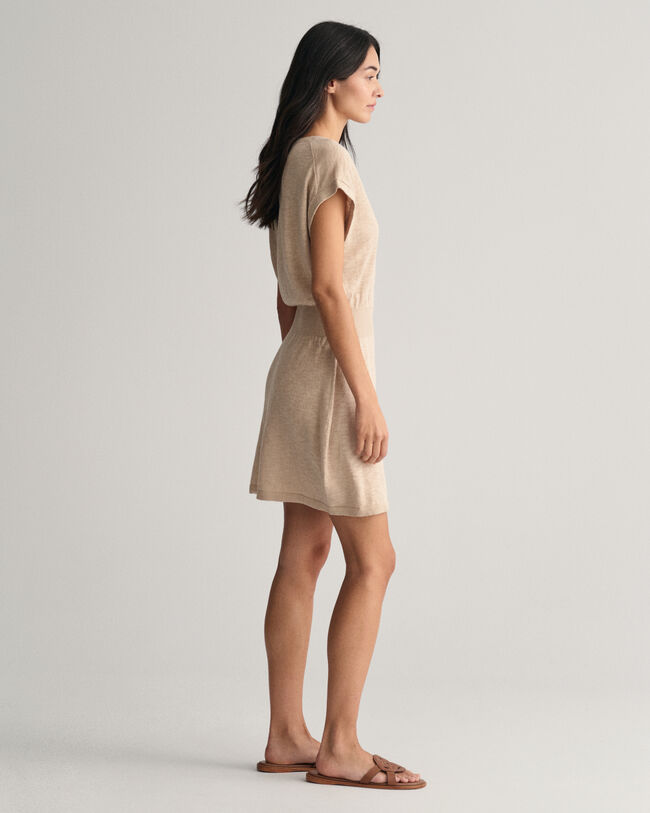 Vestido en mezcla de lino