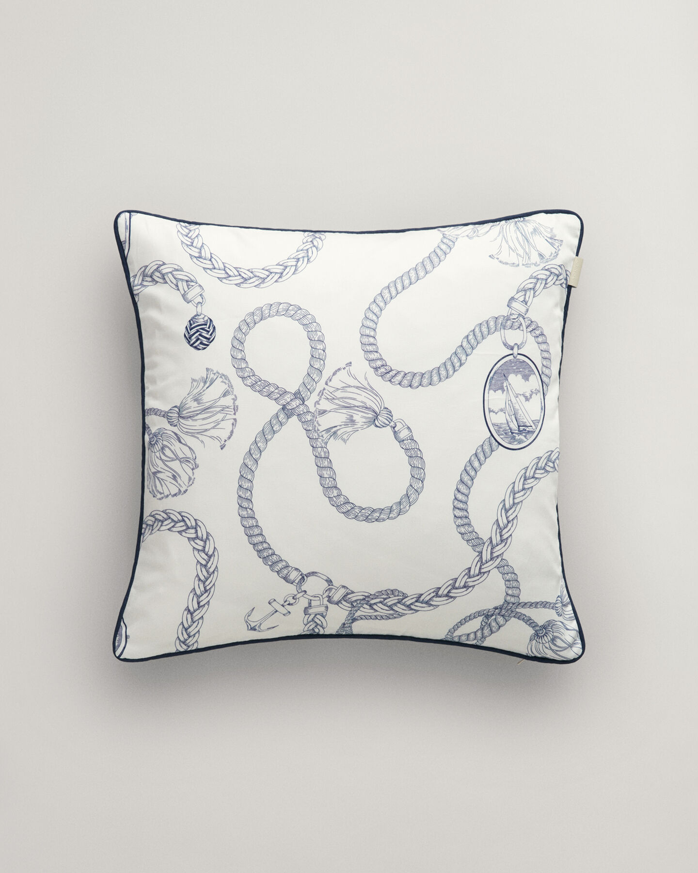 Cojín con estampado Sailing de satén