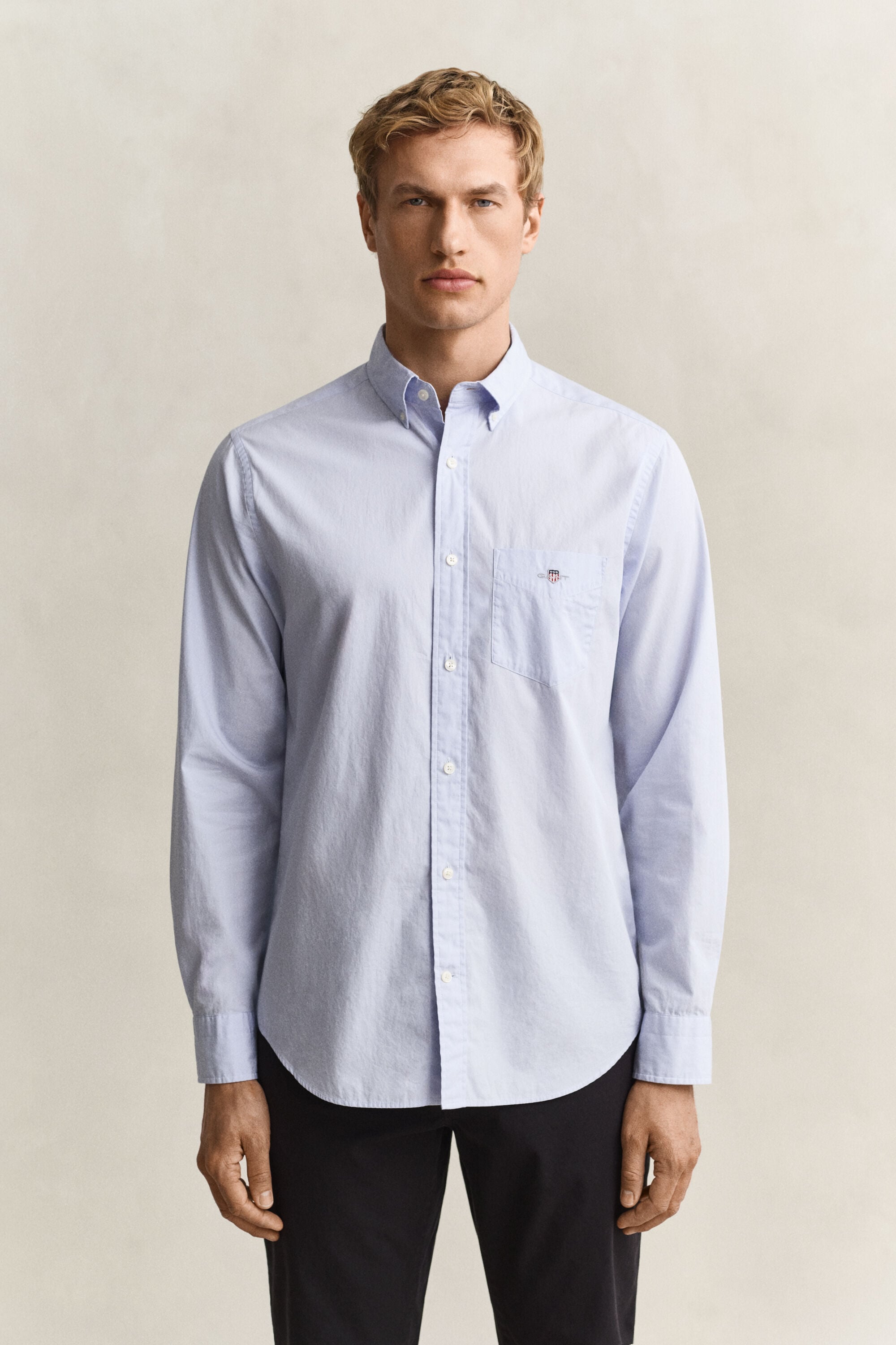 Camisa de popelina Regular Fit clásica