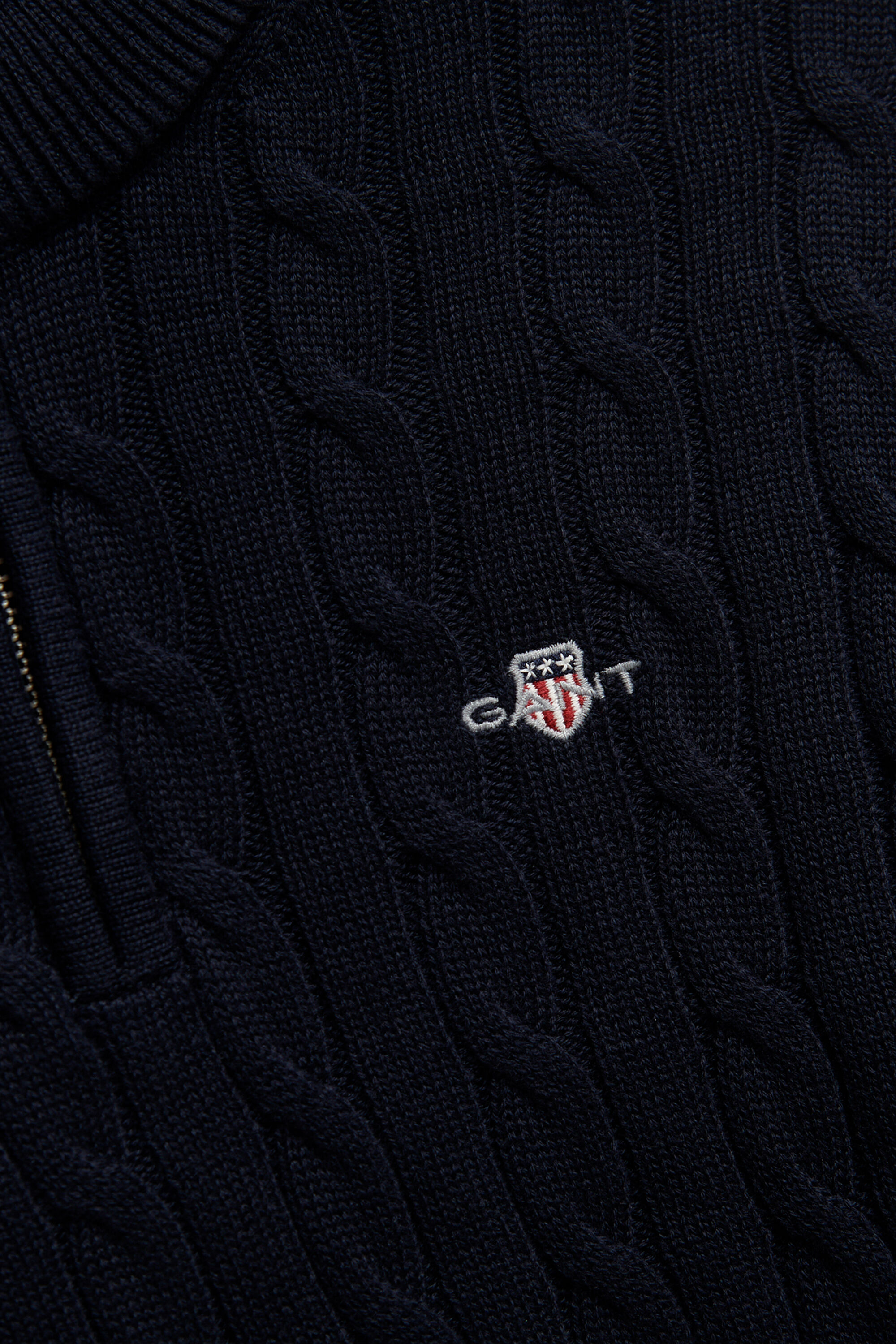 Jersey de punto de ochos con media cremallera Shield Teen Boys