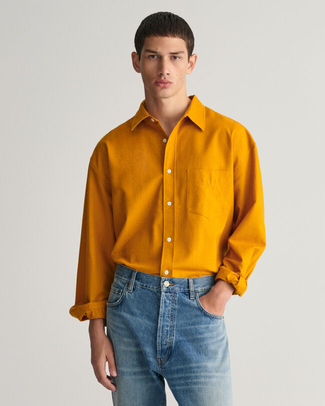 Camisa Oversized de seda Wool Nepps