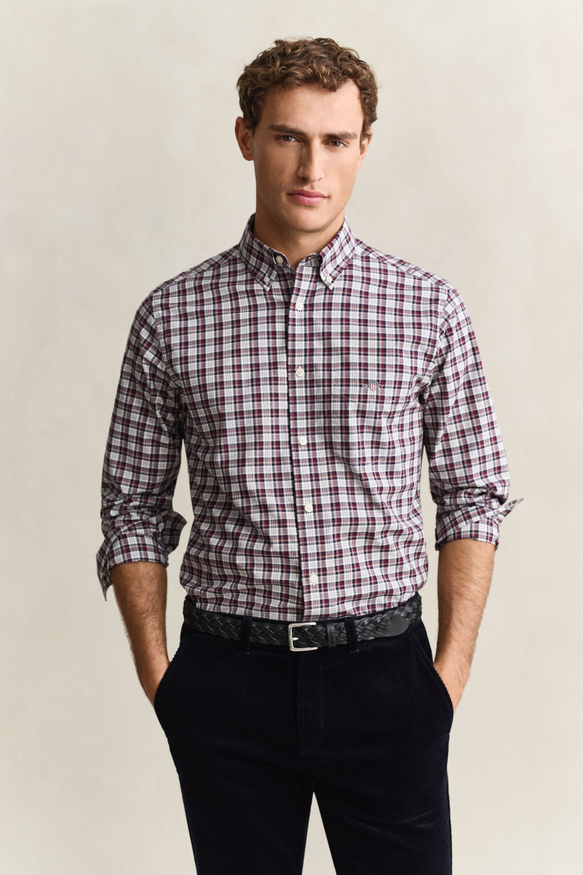Camisa de popelina a cuadros