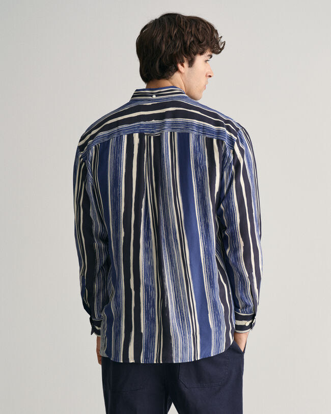 Camisa de seda estampada Relaxed Fit