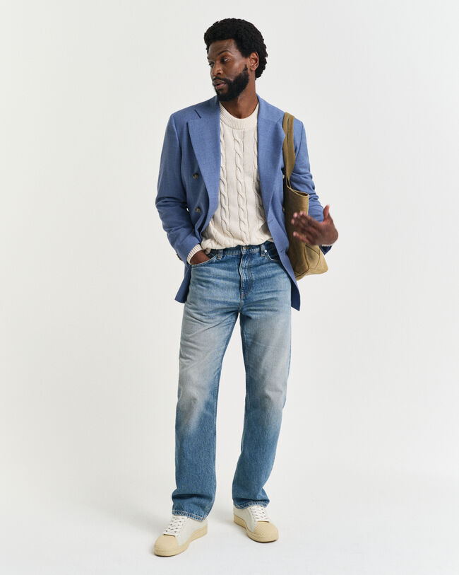 Chaqueta de traje Regular Fit de lana mouliné