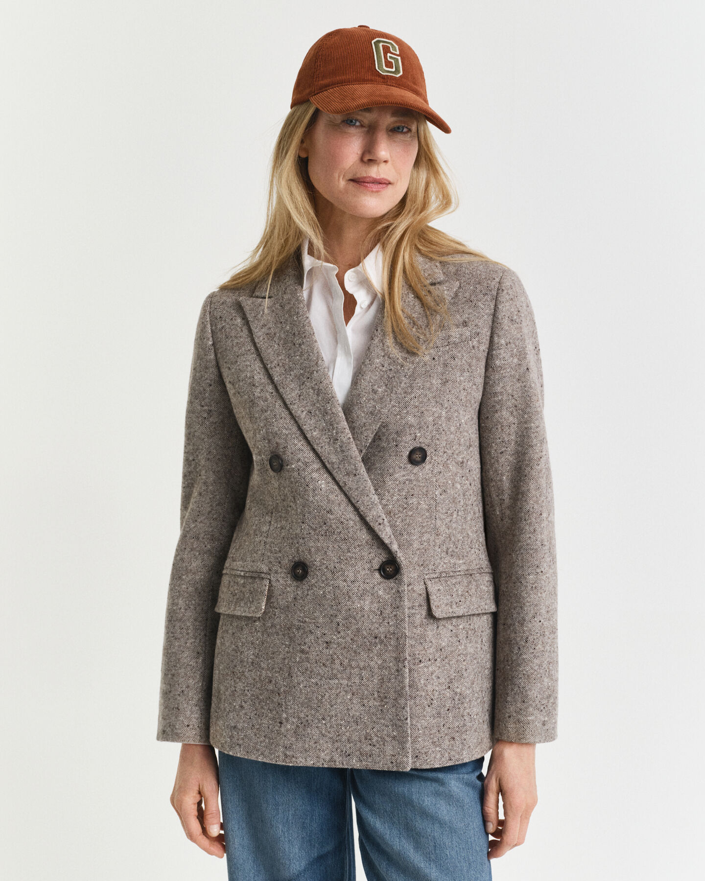 Americana Regular Fit de lana con textura