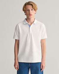 Polo de piqu&eacute; en contraste Teens
