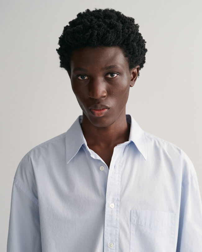 Camisa extragrande de popelina Compact