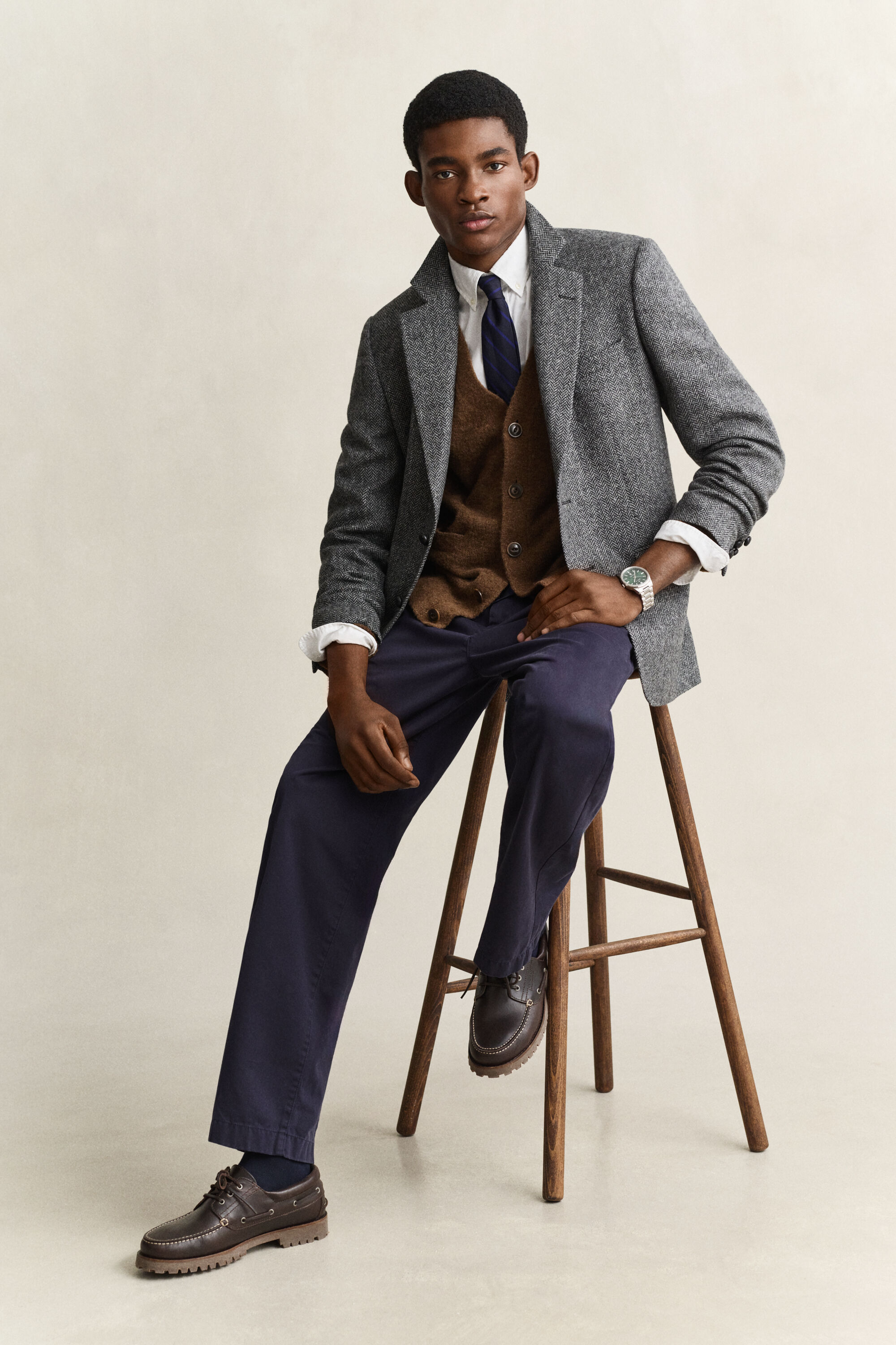 Americana de tweed Gant x Yale