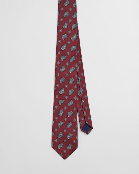 Corbata con estampado de cachemir