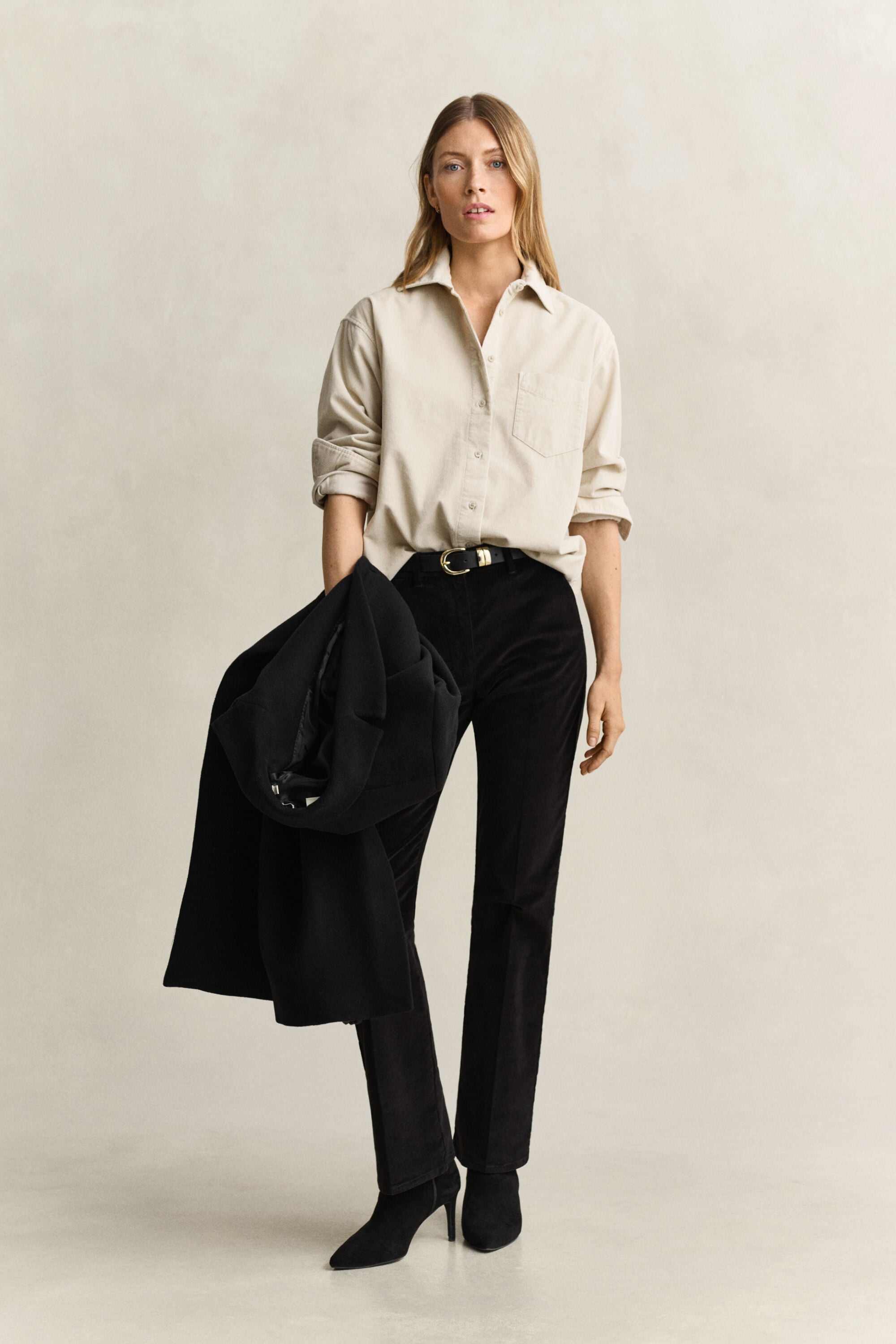Camisa Relaxed Fit de pana