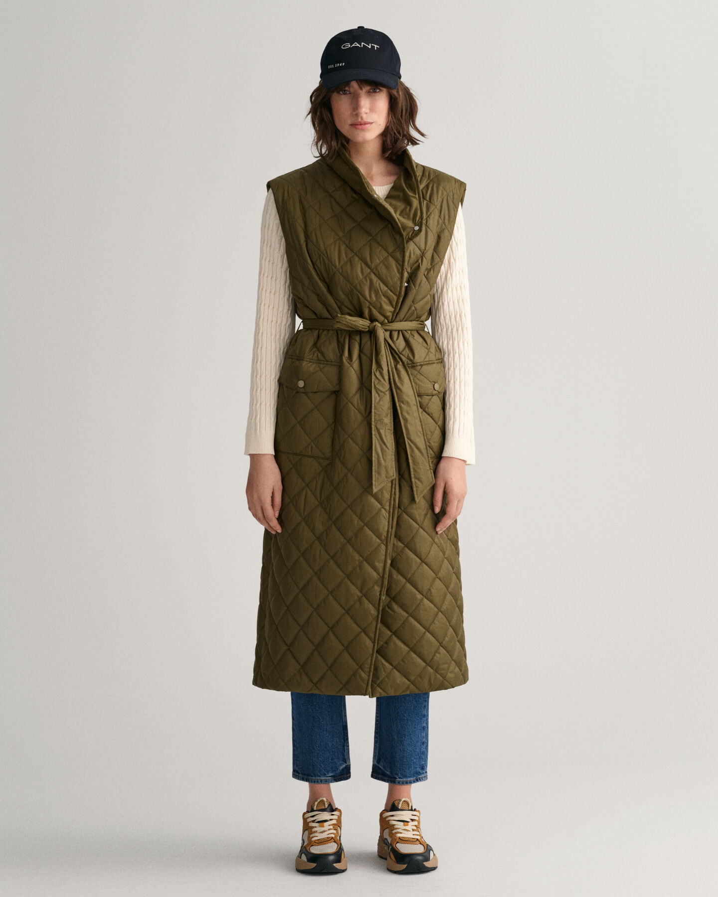 Chaleco acolchado largo