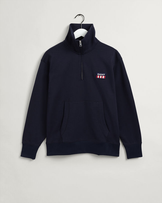 Jersey con media cremallera Retro Flag