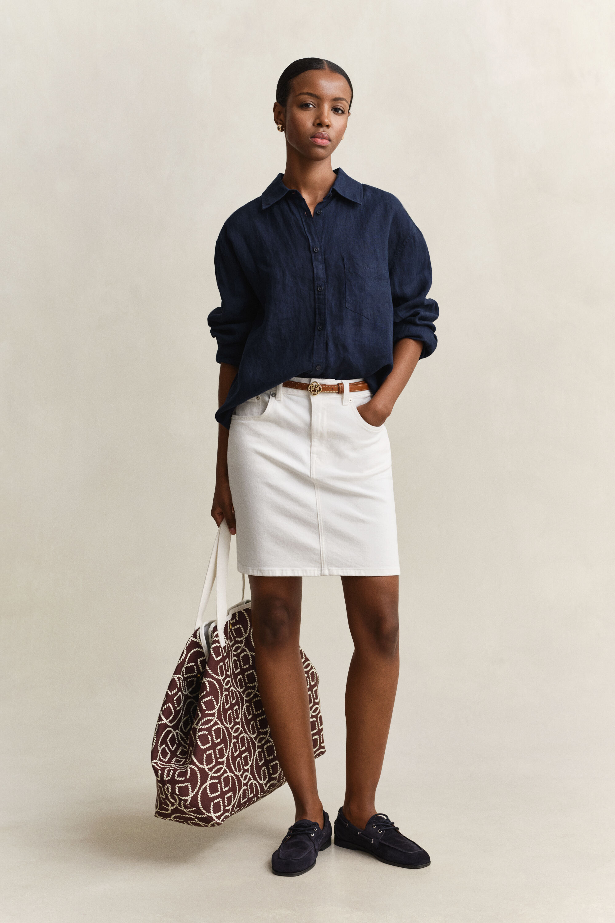 Camisa Relaxed Fit de lino