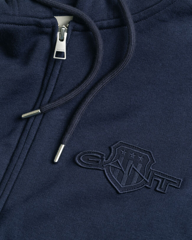 Sudadera con capucha y cremallera Tonal Shield