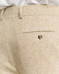 Pantalones de traje Relaxed Fit con diseño de espiga con nepps