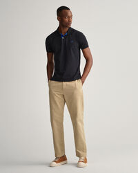 Rugger de piqué con cuello en contraste