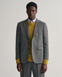 Americana de traje con diseño de espiga