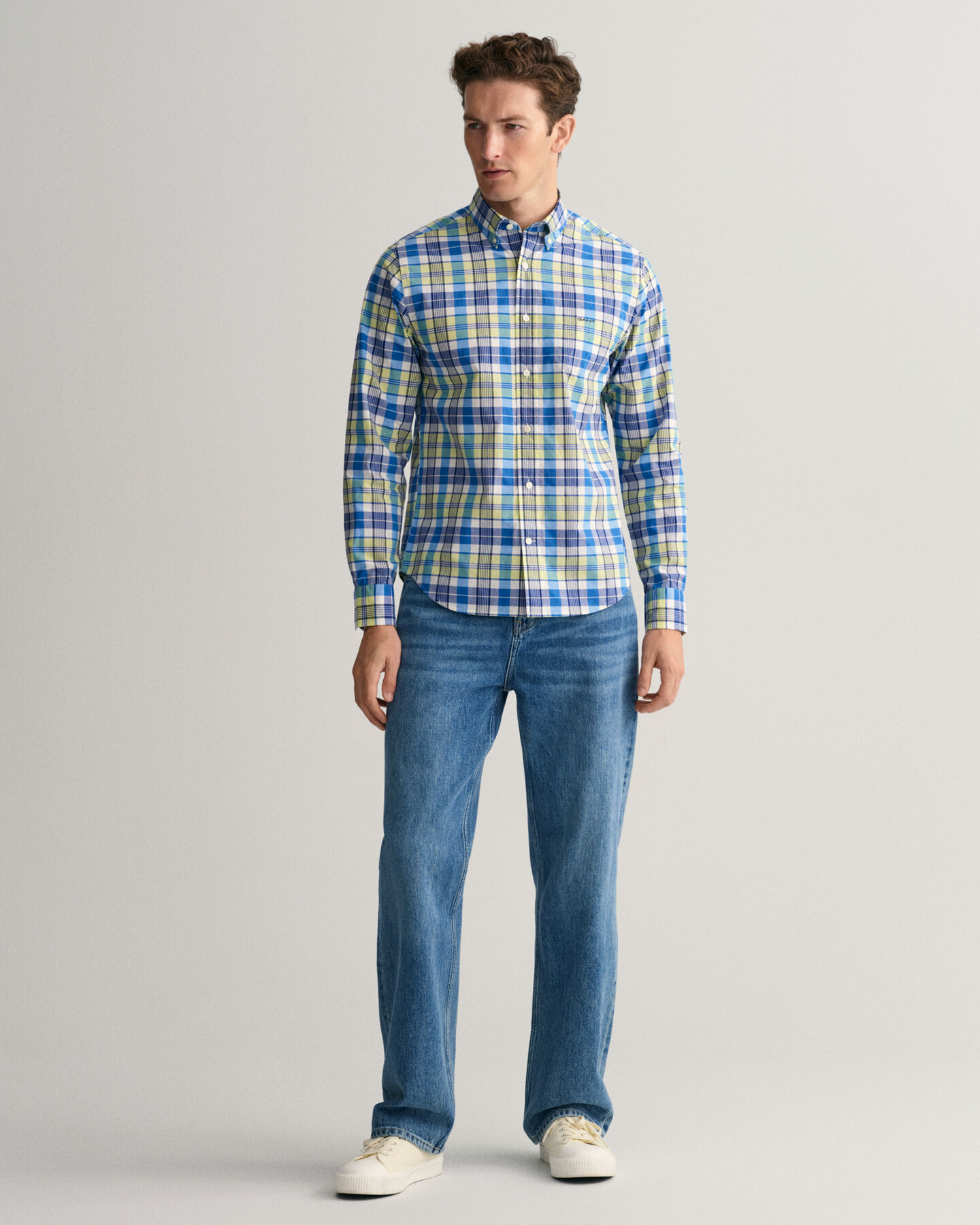 Camisa Regular Fit a cuadros de colores