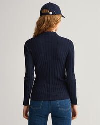 Top de punto acanalado